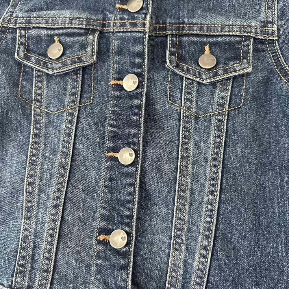The Children’s Place Blue Denim Jacket, Size 5T Snap‎ Closure